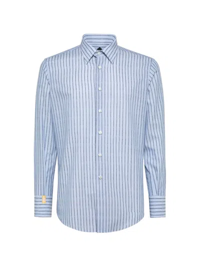 Billionaire 스트라이프 셔츠 In Blue