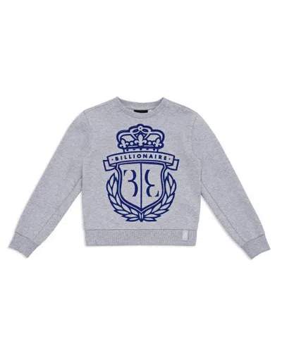 Billionaire Kids'  Sweatshirt Ls Crest Boy In Grey