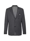 Billionaire 테일러드 핏 블레이저 In Gray