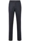 Billionaire Tapered-leg Wool-blend Trousers In Blue