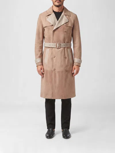 Billionaire Trench Coat Men In Brown