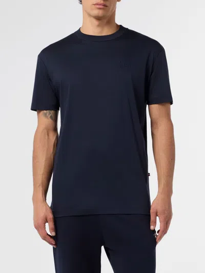 Billionaire Basic Cotton T-shirt In Blue