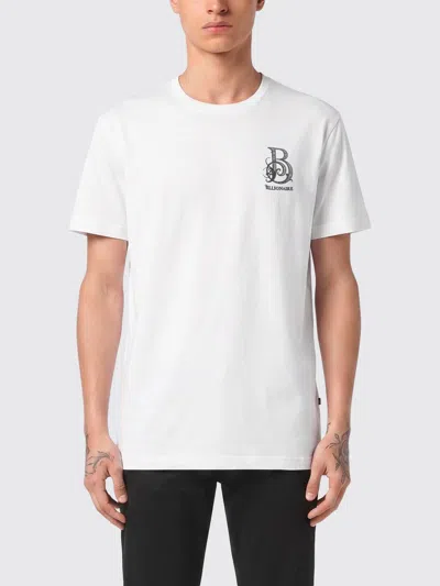 Billionaire Logo-embroidered T-shirt In White