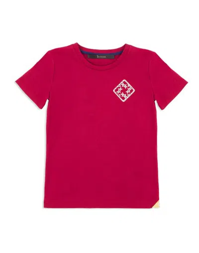 Billionaire Kids'  T-shirt Round Neck Ss "least" Boy In Bordeaux