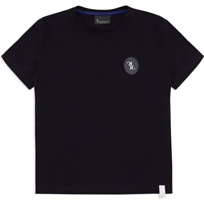 Billionaire Kids'  T-shirt Round Neck Ss Double B Boy In Black