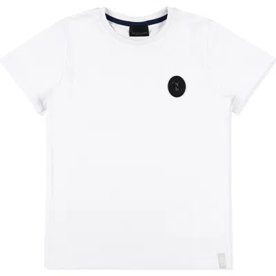 Billionaire Kids'  T-shirt Round Neck Ss Double B Boy In White