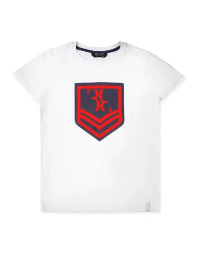 Billionaire Kids'  T-shirt Round Neck Ss Military Boy In White