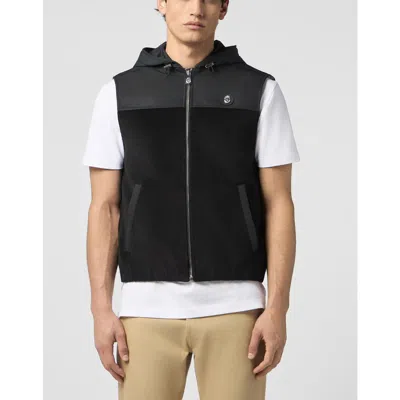 Billionaire Velvet Nylon Short Vest Men In Multi