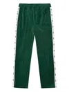 Billionaire Cotton Blend Trousers With Side Strips In Green