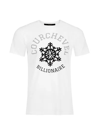 Billionaire Winter Club Snowflake-print T-shirt In White