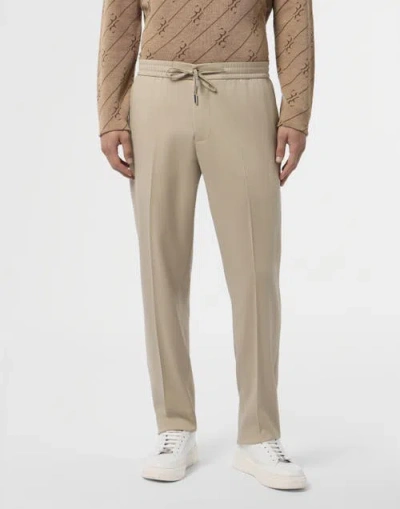 Billionaire Wool Drawstring Trousers Men In Neutral