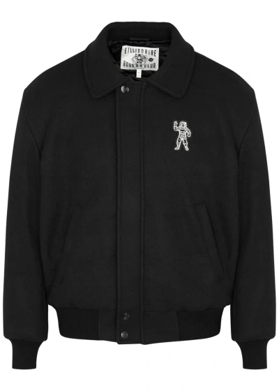 Billionaire Boys Club Wool-blend Astronaut Varsity Jacket In Black
