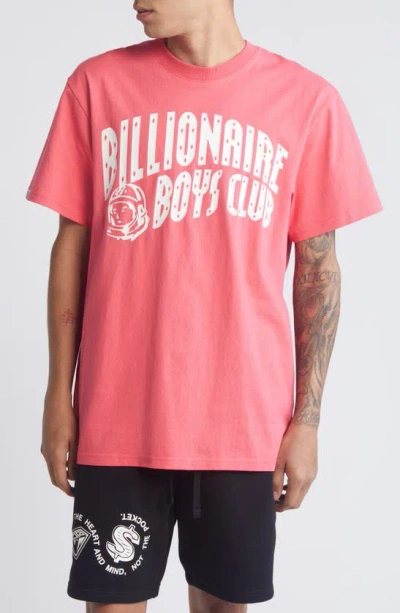 Billionaire Boys Club Arch Logo Cotton Graphic T-shirt In Pink