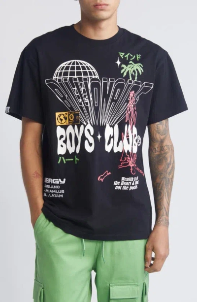 Billionaire Boys Club Around The World Cotton Graphic T-shirt In Black