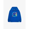 Billionaire Boys Club Astro-logo Regular-fit Cotton Hoody 4-16 Years Royal Blu In Royal Blue