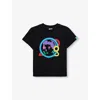 Billionaire Boys Club Kids Puff Print Astro Helmet T-shirt In Black