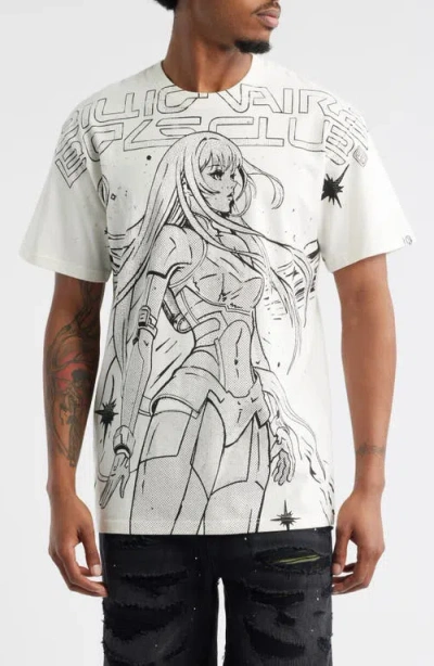 Billionaire Boys Club Anime Oversize Graphic T-shirt In White