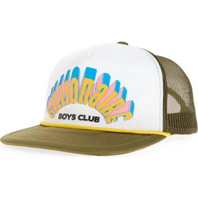 Billionaire Boys Club Arch Logo Trucker Hat In Loden Green