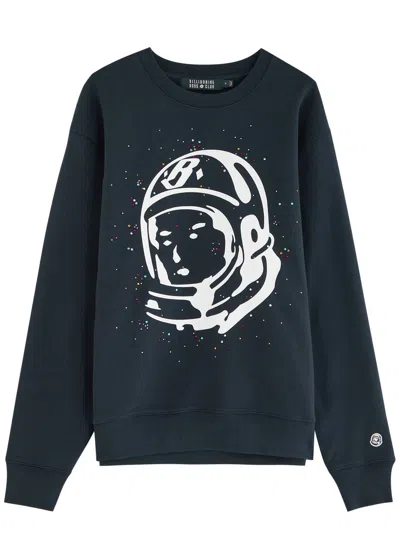 Billionaire Boys Club Astro Embellished Cotton Sweatshirt In Navy
