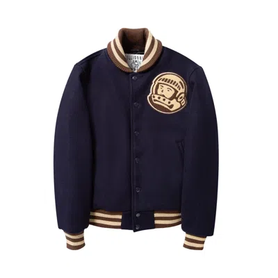 Pre-owned Billionaire Boys Club Astro Varsity Jacket 'navy' In Blue