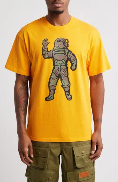 Billionaire Boys Club Astronaut Cotton Graphic T-shirt In Golden Cream