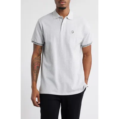 Billionaire Boys Club Bb Cockpit Polo In Heather Grey