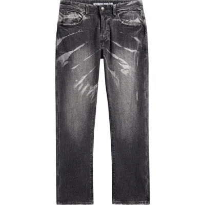 Billionaire Boys Club Bb Cosmos Heart Fit Distressed Jeans In Light Years