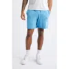 Billionaire Boys Club Bb Cubic Cotton Pointelle Knit Drawstring Shorts In Little Boy Blue