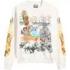 Billionaire Boys Club Bb Desert Eagle Crewneck Sweatshirt In Whisper White
