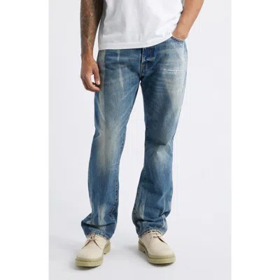 Billionaire Boys Club Bb Dune Heart Fit Distressed Jeans In Blue Dune