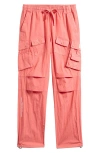 Billionaire Boys Club Bb Flagship Stargate Drawstring Cargo Pants In Peach Blossom