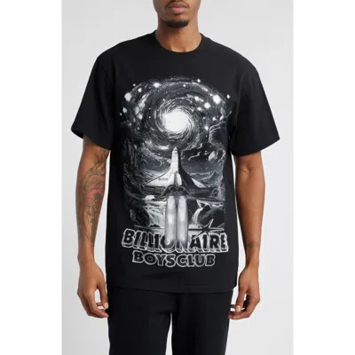 Billionaire Boys Club Bb Grey Horizon Graphic T-shirt In Black