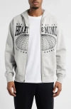 Billionaire Boys Club Bb Hmu French Terry Zip Hoodie In Heather Grey