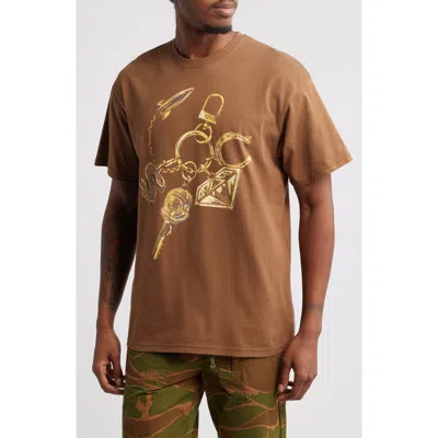 Billionaire Boys Club Bb Ketychain Graphic T-shirt In Sepia