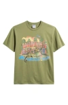 Billionaire Boys Club Bb Leopard Graphic T-shirt In Green