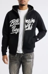 Billionaire Boys Club Bb Script Logo Zip Hoodie In Black