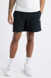 Billionaire Boys Club Bb Solar Cotton Seersucker Drawstring Shorts In Black