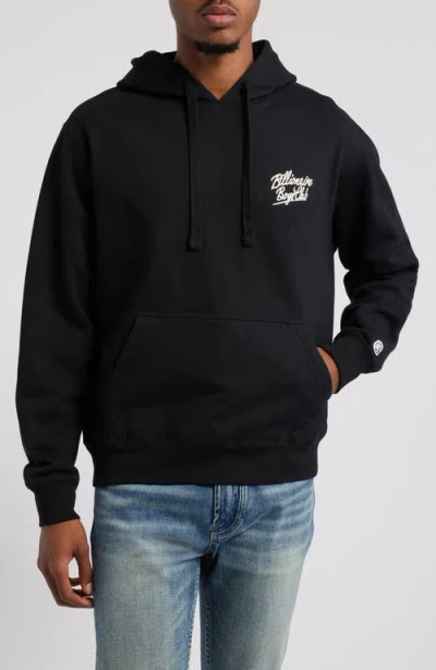 Billionaire Boys Club Bb World Tour Cotton Blend Graphic Hoodie In Black