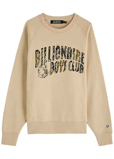 Billionaire Boys Club Camo Arch Logo-print Cotton Sweatshirt In Sand