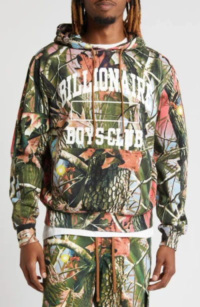 Billionaire Boys Club Classified Nature Print Hoodie In Toffee