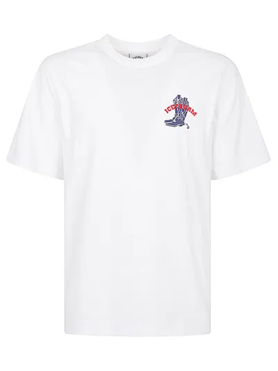 Billionaire Boys Club Cowboy Boot T-shirt In White