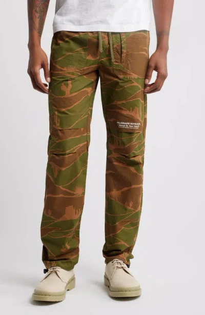 Billionaire Boys Club Craters Desert Print Drawstring Pants In Capulet Olive