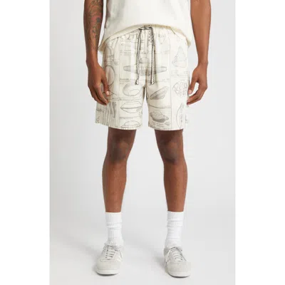 Billionaire Boys Club Earthling Drawstring Shorts In Gardenia