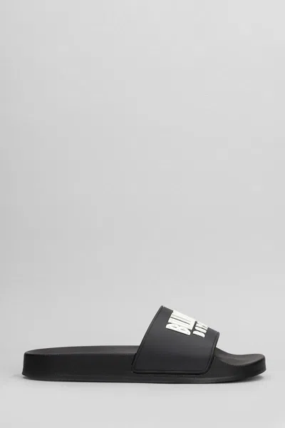 Billionaire Boys Club Black Straight Logo Sandals