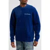 Billionaire Boys Club Fuzz Oversize Sweatshirt In Blue Depths