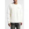 Billionaire Boys Club Fuzz Oversize Sweatshirt In Whisper White
