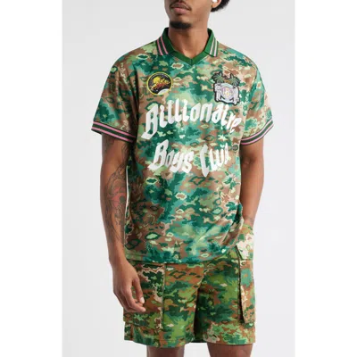 Billionaire Boys Club Galaxy Jersey Johnny Collar Polo In Green