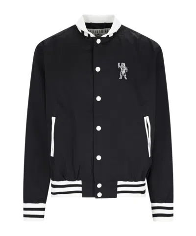 Billionaire Boys Club Graphic Printed Varsity Jacket In Black