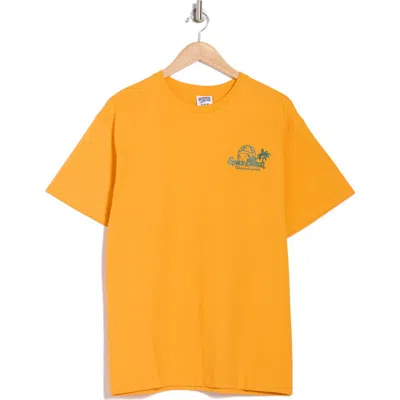 Billionaire Boys Club Halley's Hotel Cotton Graphic T-shirt In Radiant Yellow