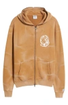 Billionaire Boys Club Helmet Head French Terry Zip Hoodie In Chipmunk